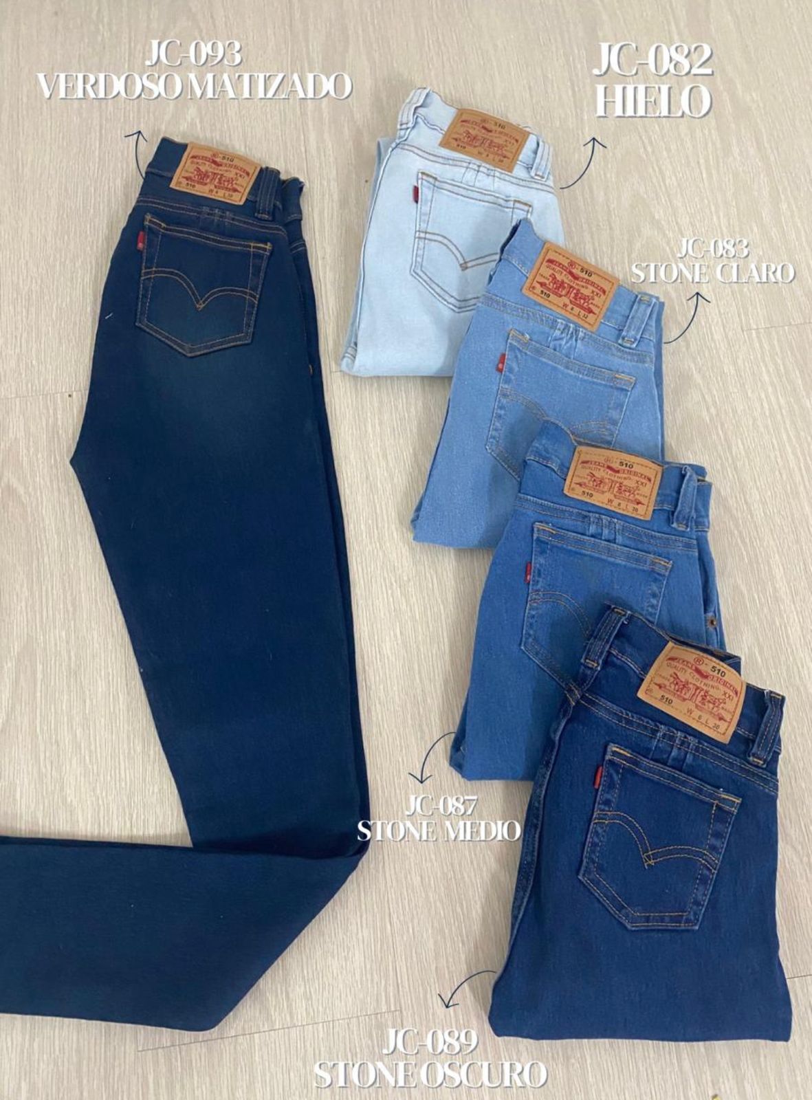 Combo por 3 Jeans tipo Levis mujer