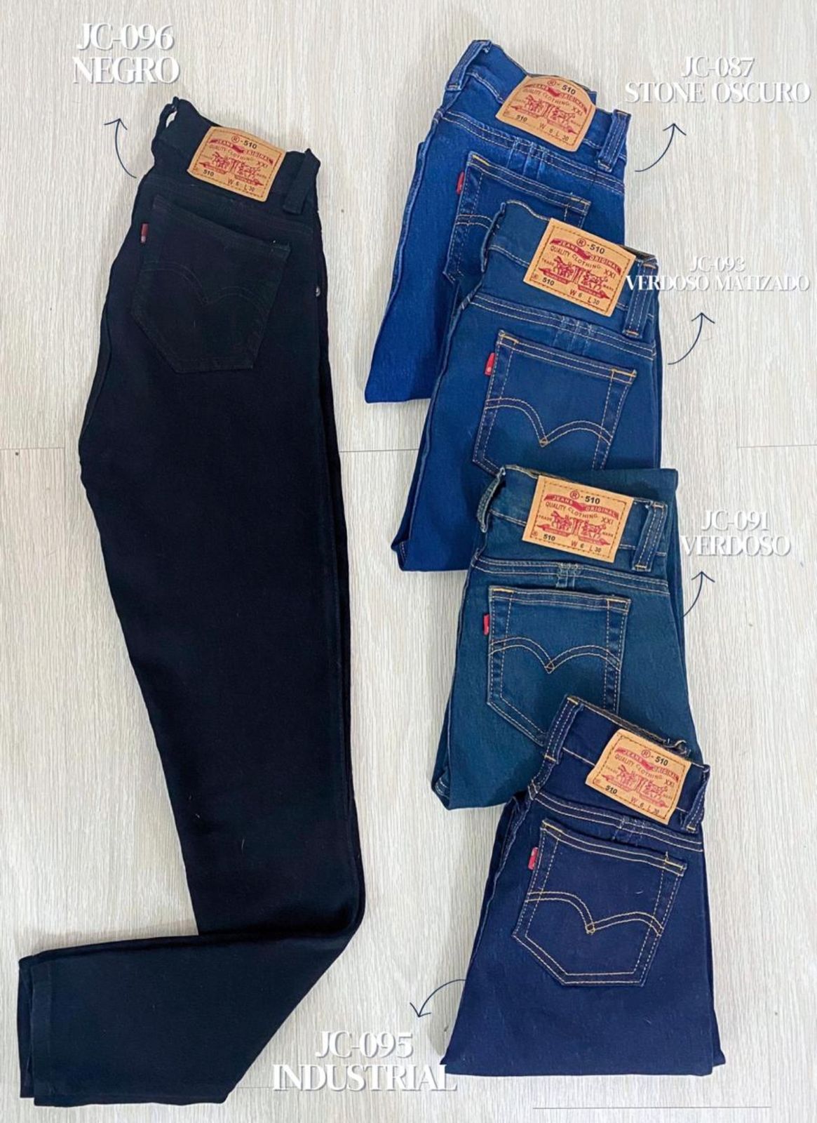 Combo por 3 Jeans tipo Levis mujer