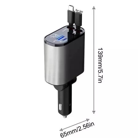 Cargador de celular para Automovil 4 en 1