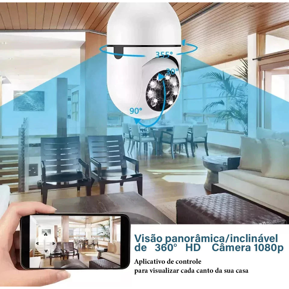 Cámara Bombillo Wifi 360